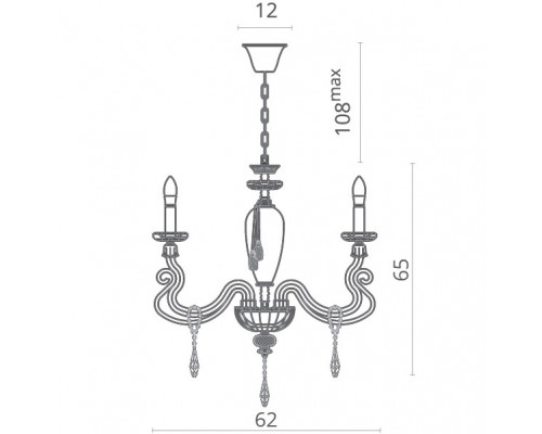 Заказать Подвесная люстра Divinare 5124/07 LM-6| VIVID-LIGHT.RU