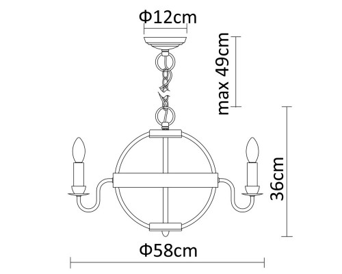 Купить Подвесная люстра Divinare 9981/02 SP-5| VIVID-LIGHT.RU