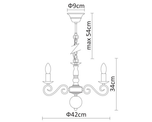 Оформить заказ Подвесная люстра ARTE Lamp A1129LM-5WH| VIVID-LIGHT.RU