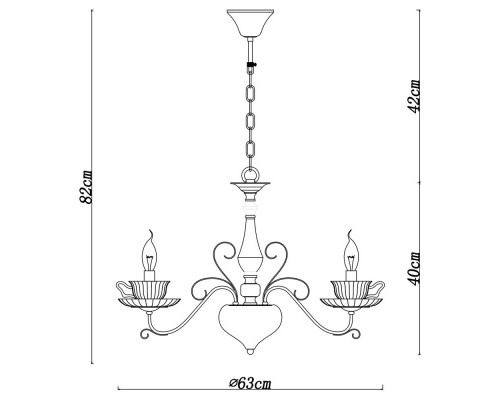 Купить Подвесная люстра ARTE Lamp A1704LM-5CC| VIVID-LIGHT.RU