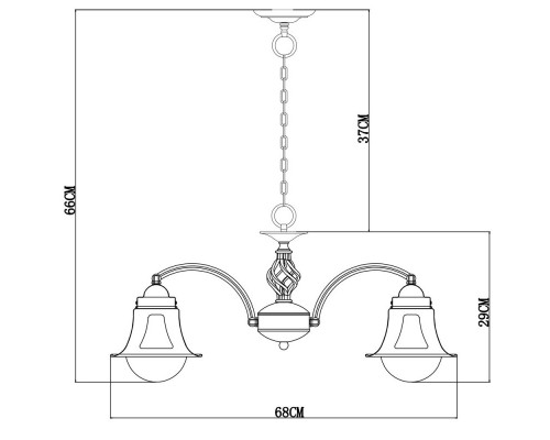 Заказать Подвесная люстра ARTE Lamp A7022LM-5WG| VIVID-LIGHT.RU