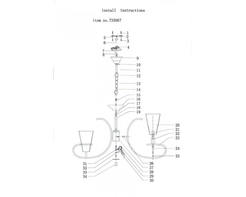 Оформить заказ Подвесная люстра Lightstar 733067| VIVID-LIGHT.RU