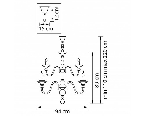 Оформить заказ Подвесная люстра Lightstar 699184| VIVID-LIGHT.RU