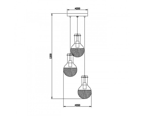 Купить Подвесная люстра Vele Luce VL1913P03| VIVID-LIGHT.RU