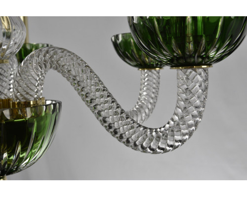 Купить Подвесная люстра Bohemia Ivele Crystal 1308/6/165 G Cl/Clear-Green/H-1K| VIVID-LIGHT.RU