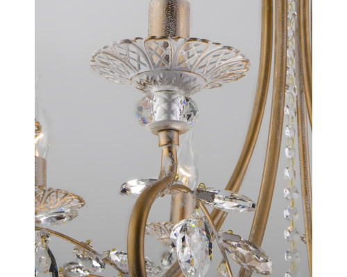 Оформить заказ Подвесная люстра Eurosvet 60057/8 белый с золотом| VIVID-LIGHT.RU