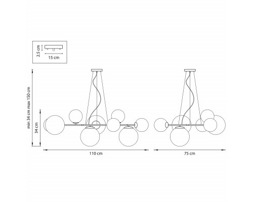 Оформить заказ Подвесная люстра Lightstar 815097| VIVID-LIGHT.RU