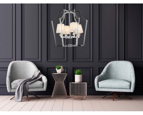 Сделать заказ Подвесная люстра Lumina Deco LDP 1249-4 CHR+WT| VIVID-LIGHT.RU