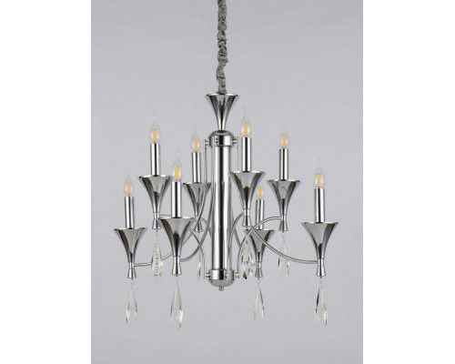 Сделать заказ Подвесная люстра Lumina Deco LDP 1230-8 CHR| VIVID-LIGHT.RU