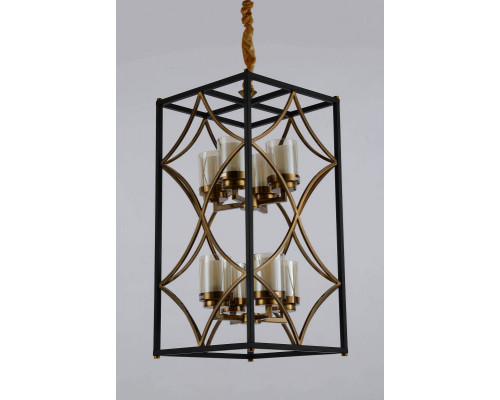 Сделать заказ Подвесная люстра Lumina Deco LDP 1223-8 BK+MD| VIVID-LIGHT.RU