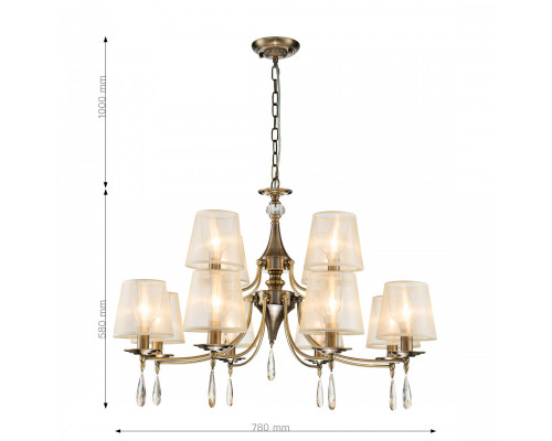 Купить Подвесная люстра F-Promo 2639-12P| VIVID-LIGHT.RU