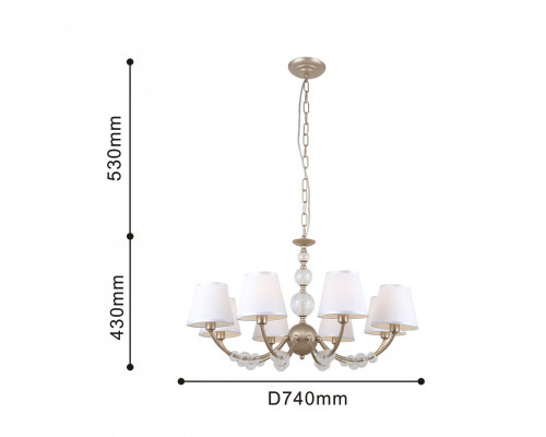 Оформить заказ Подвесная люстра F-Promo 2662-8P| VIVID-LIGHT.RU