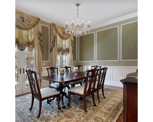 Заказать Подвесная люстра Eurosvet 10103/8 античная бронза/прозрачный хрусталь Strotskis| VIVID-LIGHT.RU