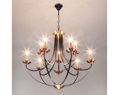 Купить Подвесная люстра Eurosvet 60098/9 черный| VIVID-LIGHT.RU