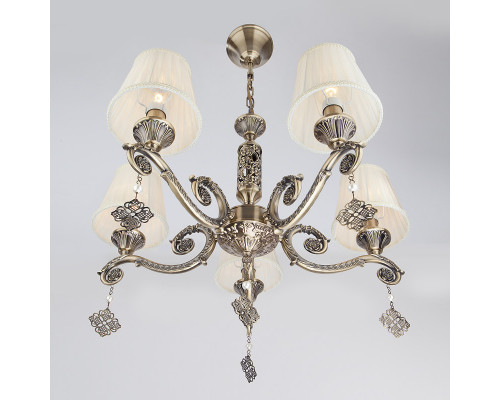 Оформить заказ Подвесная люстра Eurosvet 60042/5 античная бронза| VIVID-LIGHT.RU