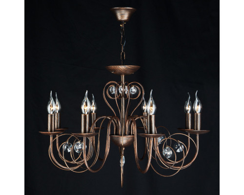 Заказать Подвесная люстра Eurosvet 60018/8 черный с золотом| VIVID-LIGHT.RU