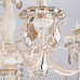 Купить Подвесная люстра Eurosvet 3281/8 белый с золотом/тонированный хрусталь Strotskis| VIVID-LIGHT.RU