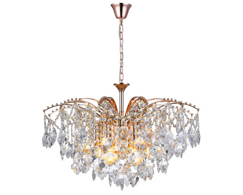 Купить Подвесная люстра Natali Kovaltseva MORGANA 81426/6C GOLD| VIVID-LIGHT.RU