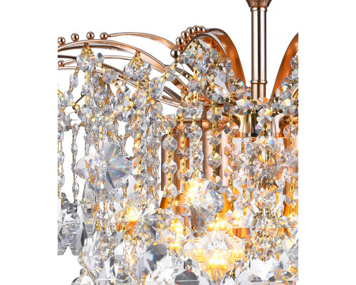 Купить Подвесная люстра Natali Kovaltseva MORGANA 81426/6C GOLD| VIVID-LIGHT.RU