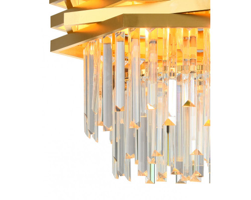 Оформить заказ Подвесная люстра Natali Kovaltseva SPEAR 76013/10C GOLD| VIVID-LIGHT.RU