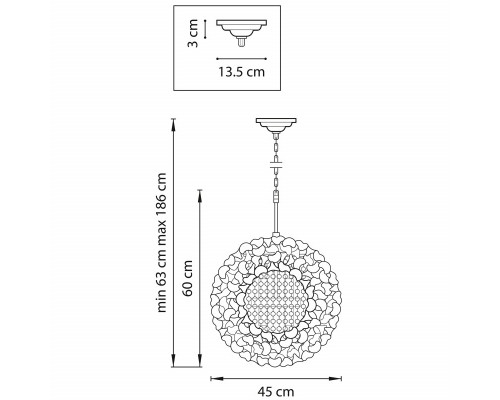Купить Подвесная люстра Lightstar 727061| VIVID-LIGHT.RU