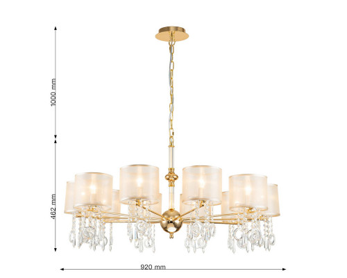 Купить Подвесная люстра Favourite 2891-10P| VIVID-LIGHT.RU