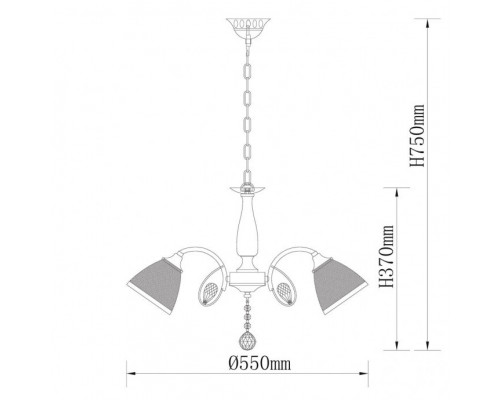 Заказать Подвесная люстра DeMarkt 105010805| VIVID-LIGHT.RU
