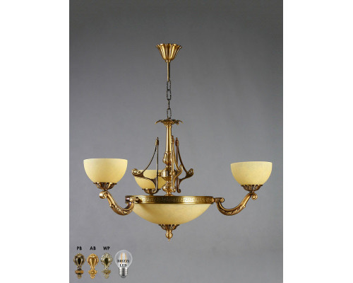 Оформить заказ Подвесная люстра AMBIENTE by BRIZZI 02166/3 AB| VIVID-LIGHT.RU