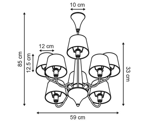 Сделать заказ Подвесная люстра ARTE Lamp A1528LM-5WH| VIVID-LIGHT.RU