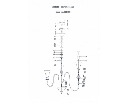 Сделать заказ Подвесная люстра Lightstar 780100| VIVID-LIGHT.RU