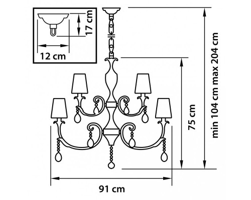 Оформить заказ Подвесная люстра Lightstar 691152| VIVID-LIGHT.RU