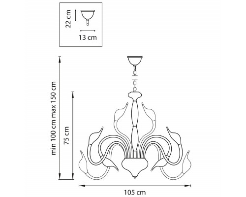 Заказать Подвесная люстра Lightstar 751242| VIVID-LIGHT.RU