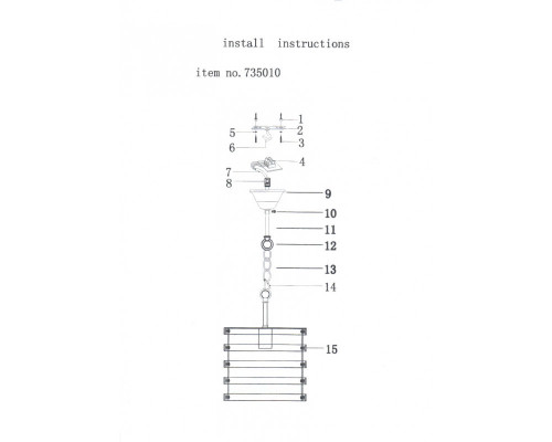 Оформить заказ Подвесная люстра Lightstar 735010| VIVID-LIGHT.RU