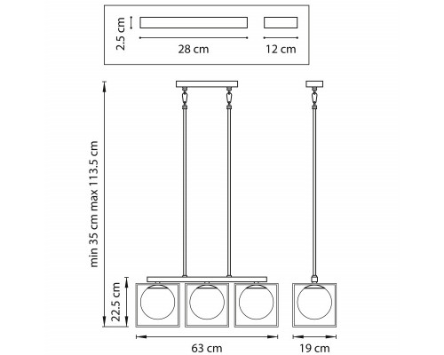 Купить Подвесная люстра Lightstar 732137| VIVID-LIGHT.RU