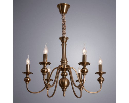 Сделать заказ Подвесная люстра ARTE Lamp A6097LM-6PB| VIVID-LIGHT.RU