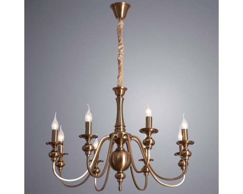 Оформить заказ Подвесная люстра ARTE Lamp A6097LM-8PB| VIVID-LIGHT.RU