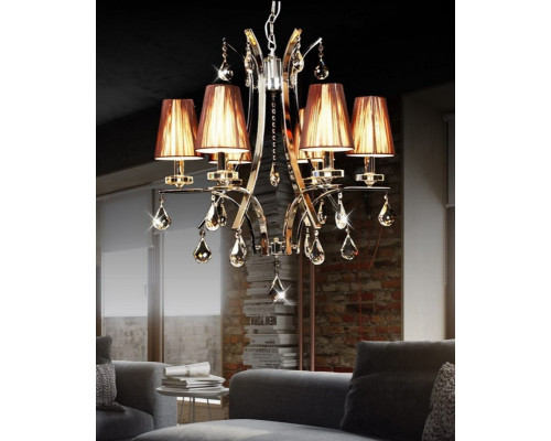 Сделать заказ Подвесная люстра Lumina Deco LDP 66247-6 BR| VIVID-LIGHT.RU