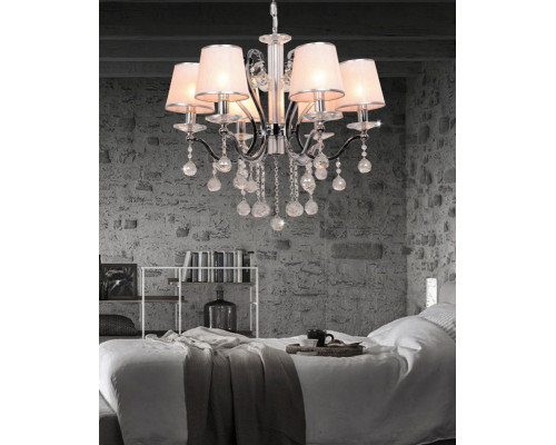 Купить Подвесная люстра Lumina Deco LDP 8033-6 SL| VIVID-LIGHT.RU