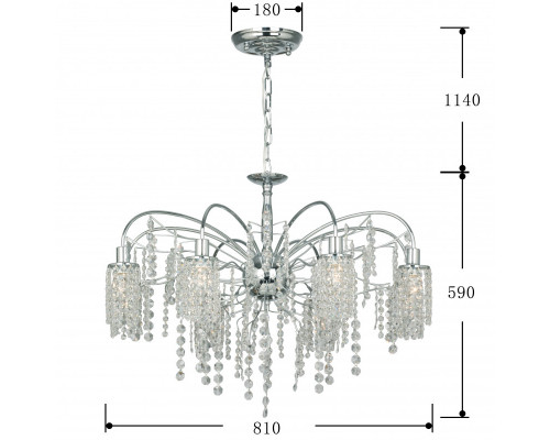 Оформить заказ Подвесная люстра Favourite 2638-8U| VIVID-LIGHT.RU