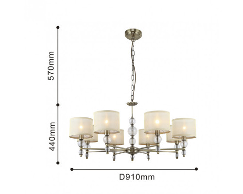 Оформить заказ Подвесная люстра F-Promo 2663-8P| VIVID-LIGHT.RU