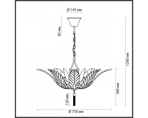 Купить Подвесная люстра Odeon Light 4838/8| VIVID-LIGHT.RU