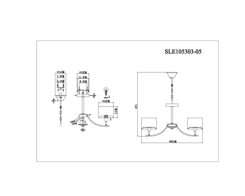 Купить Подвесная люстра Evoluce SLE105303-05| VIVID-LIGHT.RU