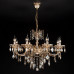 Сделать заказ Подвесная люстра Eurosvet 10025/8 золото/тонированный хрусталь Strotskis| VIVID-LIGHT.RU