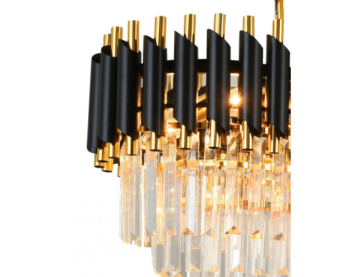 Купить Подвесная люстра Natali Kovaltseva DARIAN 76017/8C GOLD BLACK| VIVID-LIGHT.RU