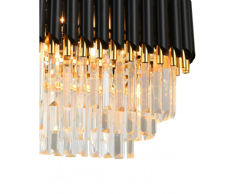 Купить Подвесная люстра Natali Kovaltseva DARIAN 76017/8C GOLD BLACK| VIVID-LIGHT.RU