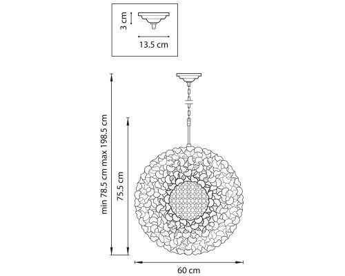 Купить Подвесная люстра Lightstar 727081| VIVID-LIGHT.RU