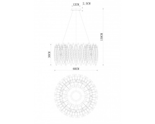 Купить Подвесная люстра Divinare 6003/01 SP-8| VIVID-LIGHT.RU