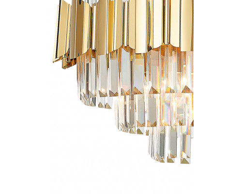 Заказать Подвесная люстра Natali Kovaltseva RUBY 81442/10C GOLD| VIVID-LIGHT.RU