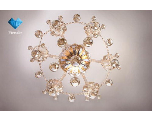 Оформить заказ Подвесная люстра Eurosvet 10052/6 золото/тонированный хрусталь Strotskis| VIVID-LIGHT.RU