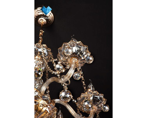 Оформить заказ Подвесная люстра Eurosvet 10052/6 золото/тонированный хрусталь Strotskis| VIVID-LIGHT.RU